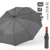 Hengdun Light Luxury Thousand-Bird Pattern fully automatic folding umbrella, solid wood handle, fiber-reinforced wind-resistant ribs, business commuting sunshade umbrella, portable and durable, three-fold all-weather umbrella, supports wholesale and custom logo Application Scenario